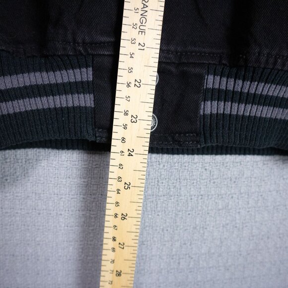 2000s Y2K International Denim Contrast Varsity Jacket - Picture 5 of 8